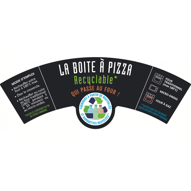 L'étiquette pizza EVOLVE "mode d'emploi"