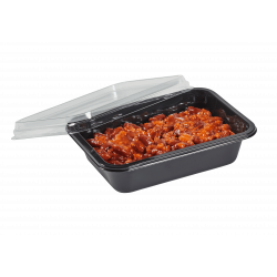 barquette CPET plats cuisinés four et micro-ondes avec couvercle