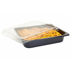 Barquette en CPET demi-gastro / four traditionnel et micro-ondes à 220°C